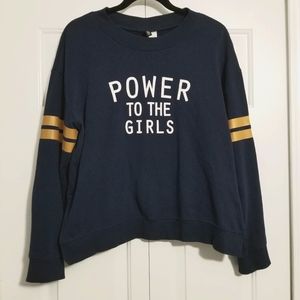 H&M Divided Power to the Girls Shirt